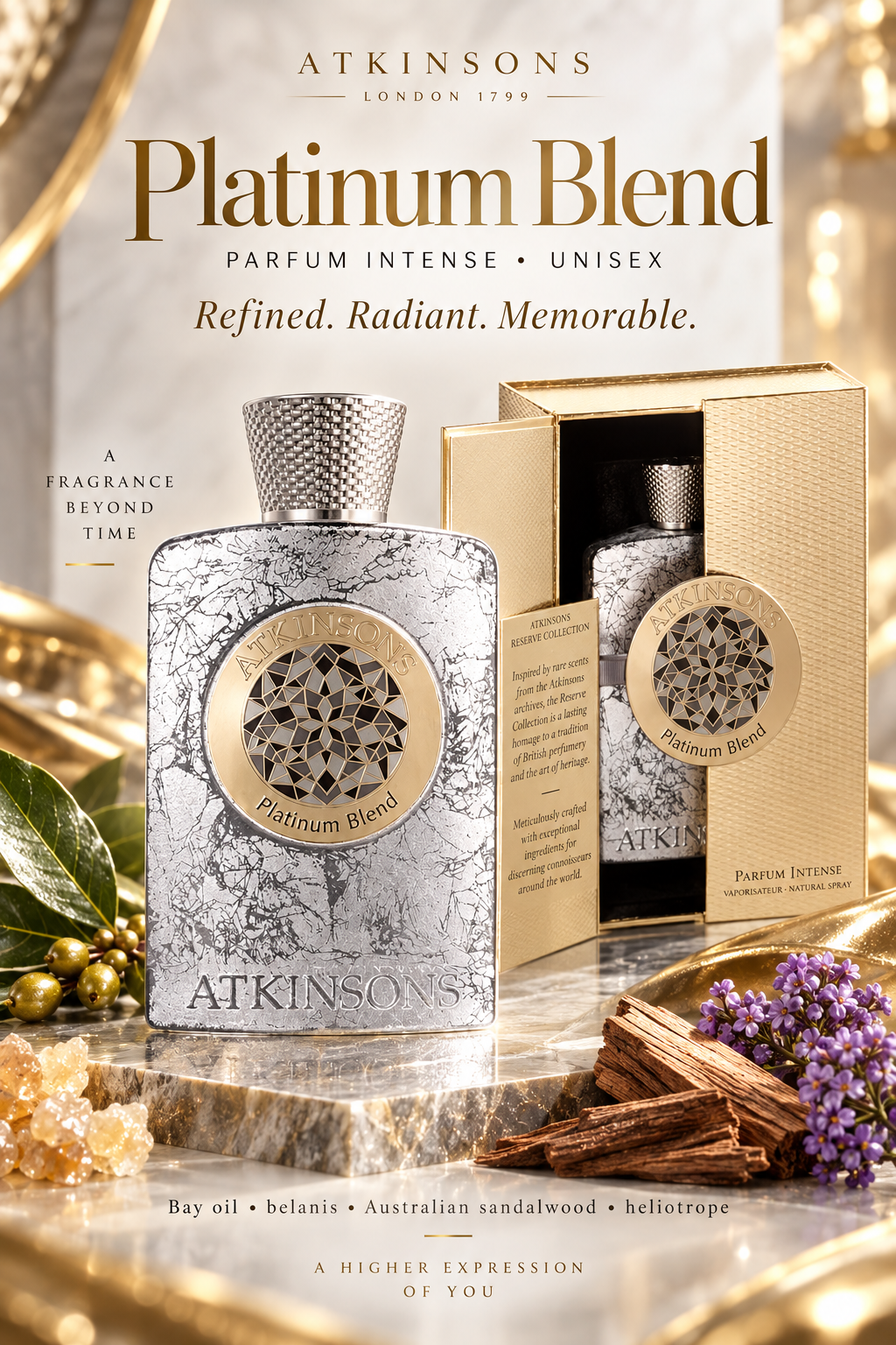 Atkinsons Platinum Blend Parfum Intense for Men and Women