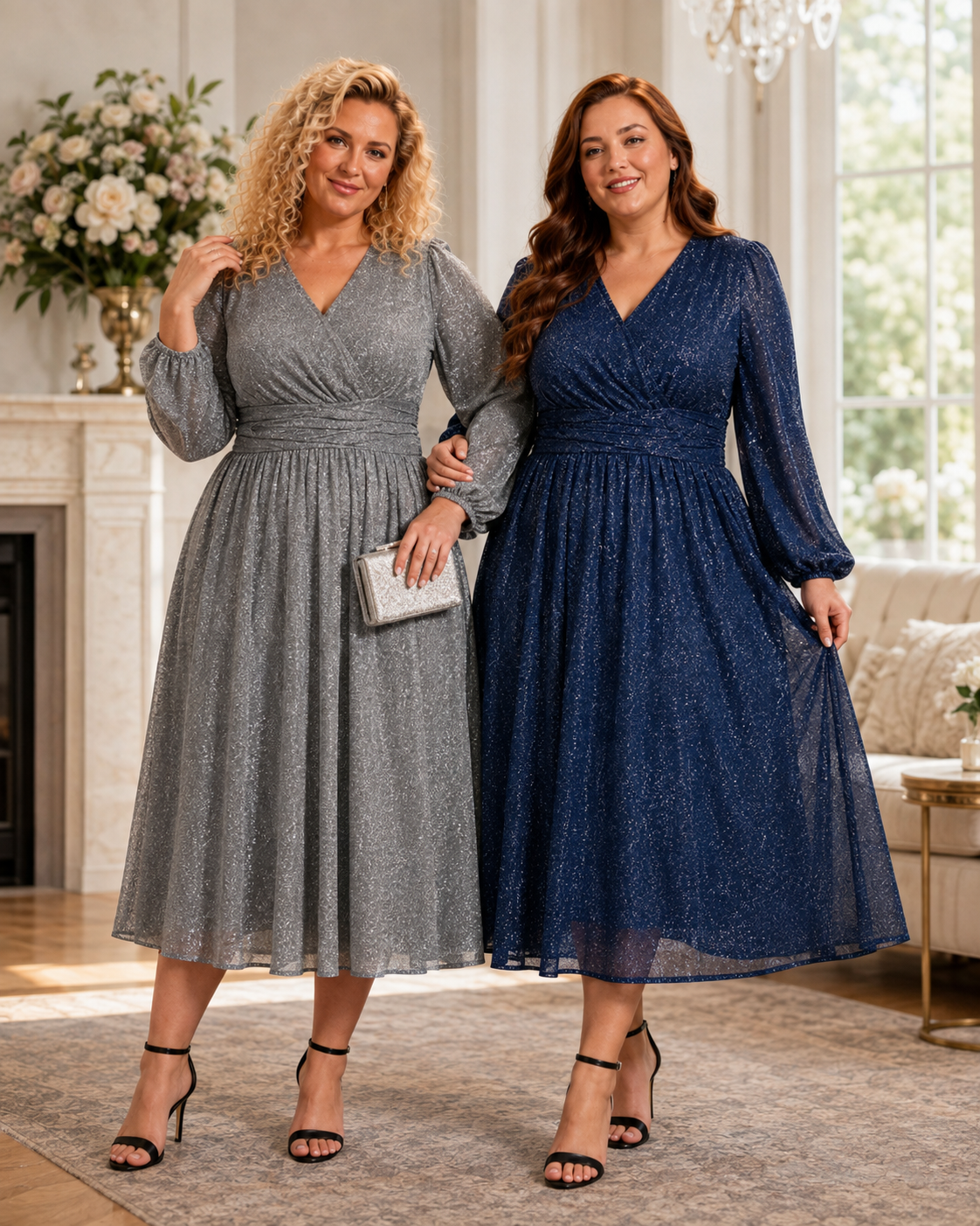 Elevate your look with these stunning plus-size midi dresses. Perfect for any special occasion. #plussizestyle #eventready